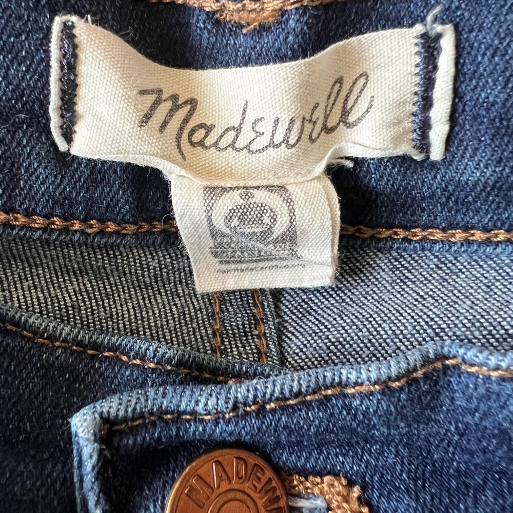 Madewell Dark Wash High Rise Skinny Jeans - Picture 8 of 11